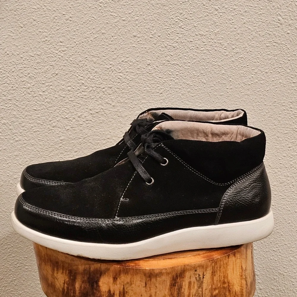 Stacy Adams Mens‎ Black Suede Leather Chukka Sneaker Boots 53437-001 Size 9.5M